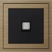 Телефонная розетка Xelent Series, 1 порт, состаренная бронзовая латунь MPPXL-1T-NP.18