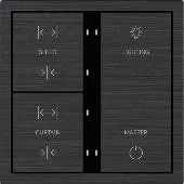 Aqlli panel Xelent Series, 6 ta tugma, alyuminiy MPBXL-6B-BP.18