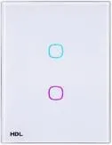 Sensorli panel iTouch Series, 2 ta tugma, US standarti HDL-MPT2.46-A