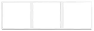 Ramka Tile Series 2.1, 3 postli, plastik MPFT-3GFH-NP.18