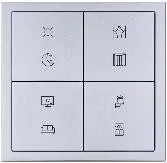 Aqlli panel Tile Series 2.1, 8 ta tugma, metall MPBT-8B-BP.18