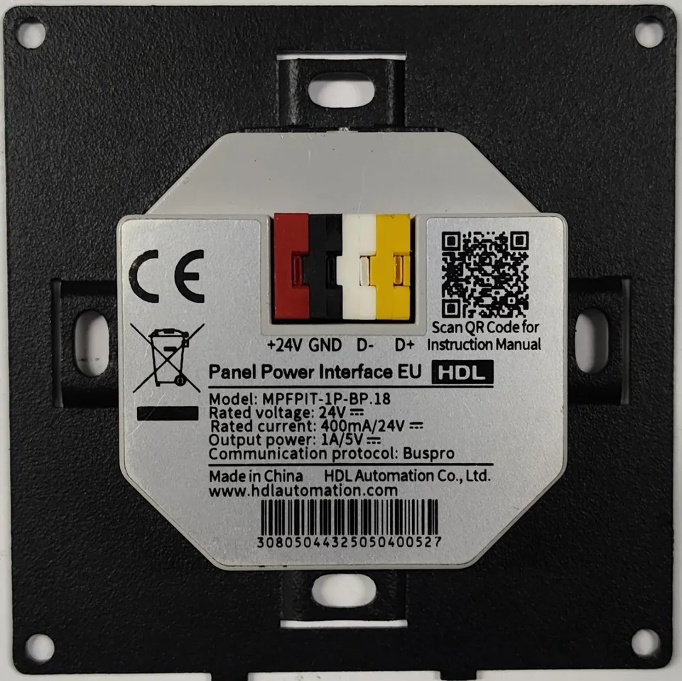 Силовой интерфейс панели, стандарт EU MPFPIX-1PF-BP.18