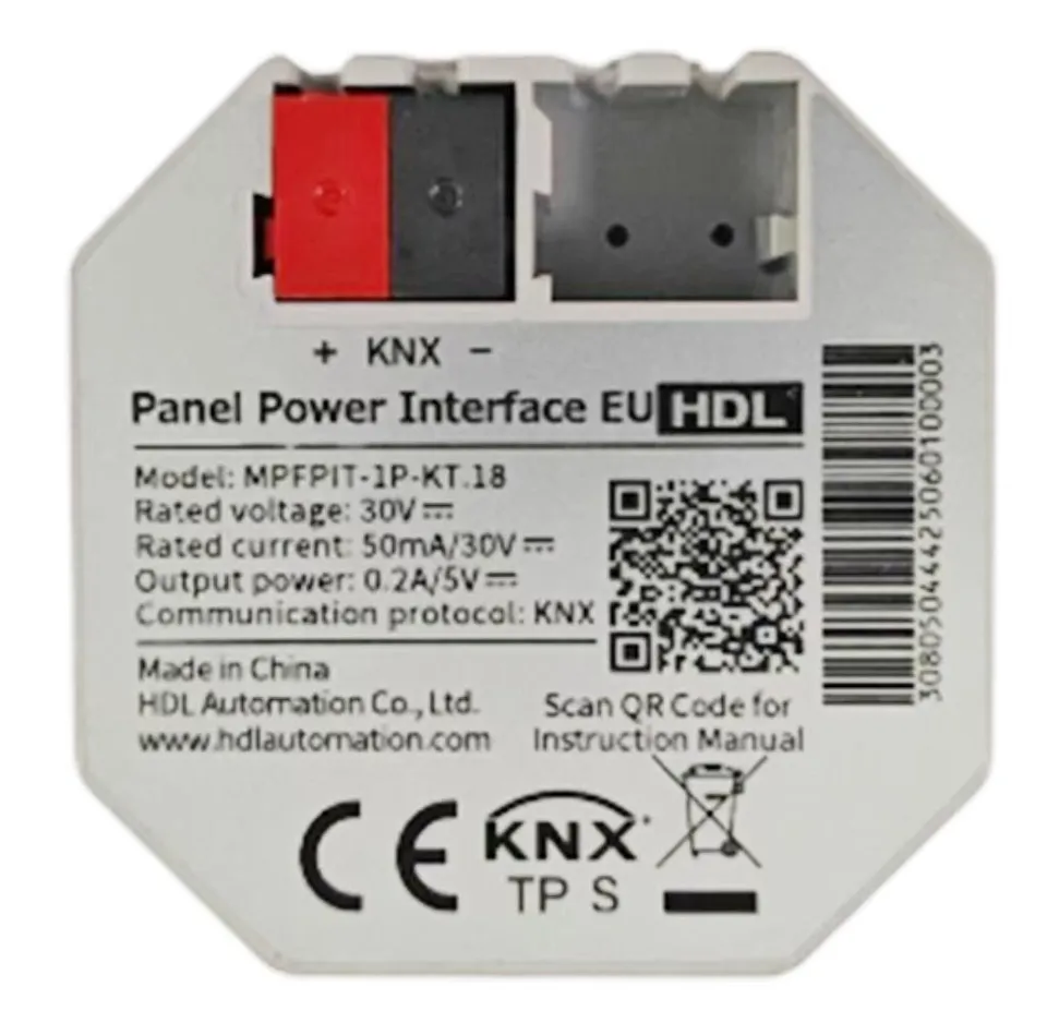 Силовой интерфейс панели, стандарт EU MPFPIT-1P-KT.18