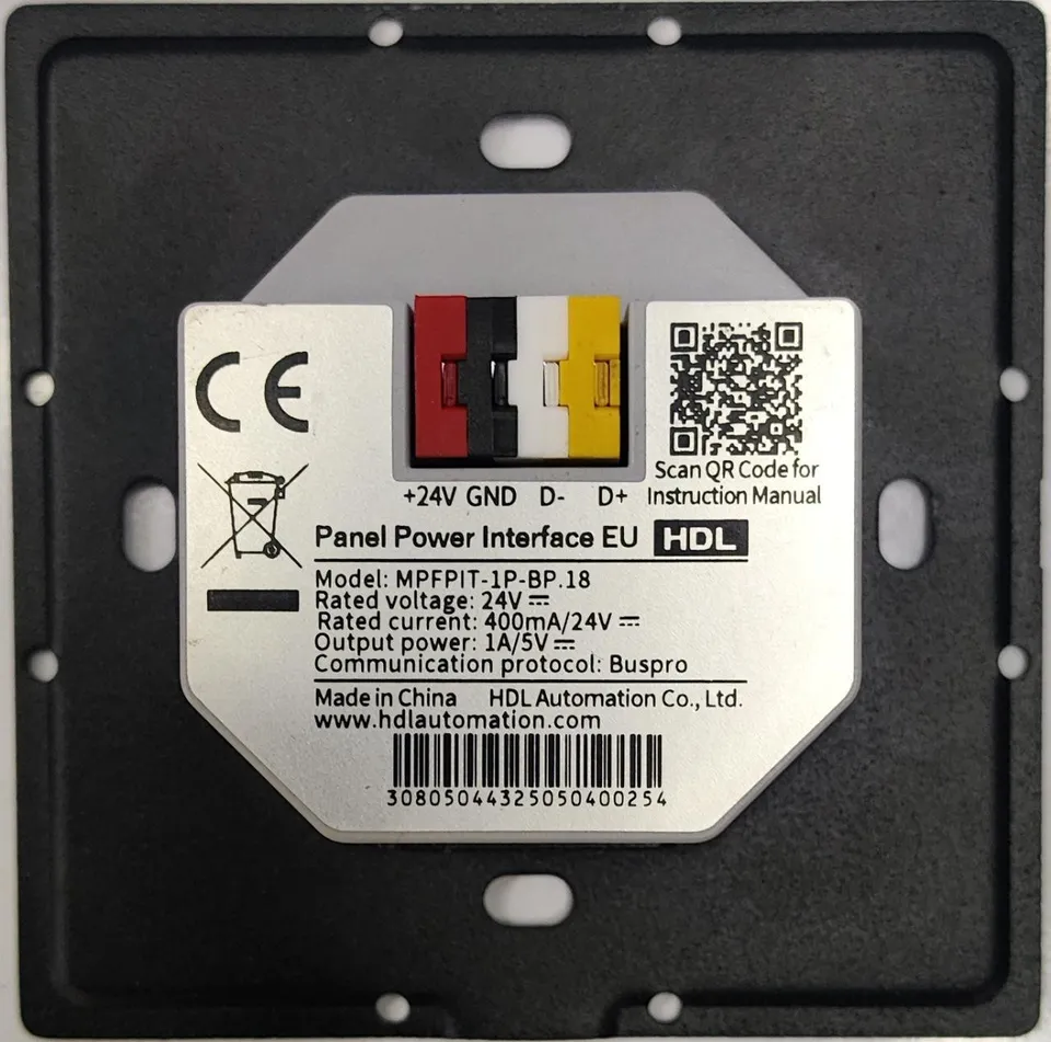 Силовой интерфейс панели, стандарт EU MPFPIY-1PF-BP.18