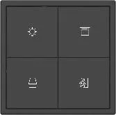 Умная панель Tile Series 2.1, 4 кнопки, пластик MPBT-4B-BP.18