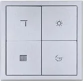 Умная панель Tile Series 2.1, 4 кнопки, металл MPBT-4B-BP.18