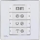 Умная панель iFlex Series, 8 кнопок, стандарт EU HDL-MP8B.48-A