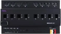 Силовой релейный актуатор, 8 каналов, 16 А, с сухим контактом HDL-MR0816D.432