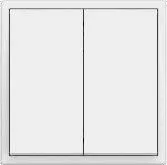 Кнопочный выключатель без фиксации Tile Series 2.1, 2 кнопки MPMT-2M-NP.18