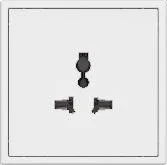 Универсальная розетка Tile Series 2.1 MPST-U16-NP.18