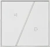 Aqlli panel Inkslab Series, 2 ta tugma, plastik MPBY-2B-BP.18