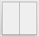Клавишный выключатель Tile Series 2.1, 2 клавиши MPMT-2R-NP.18