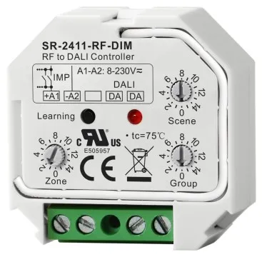 Контроллер групп и сцен DALI с RF-управлением SR-2411-RF-DIM