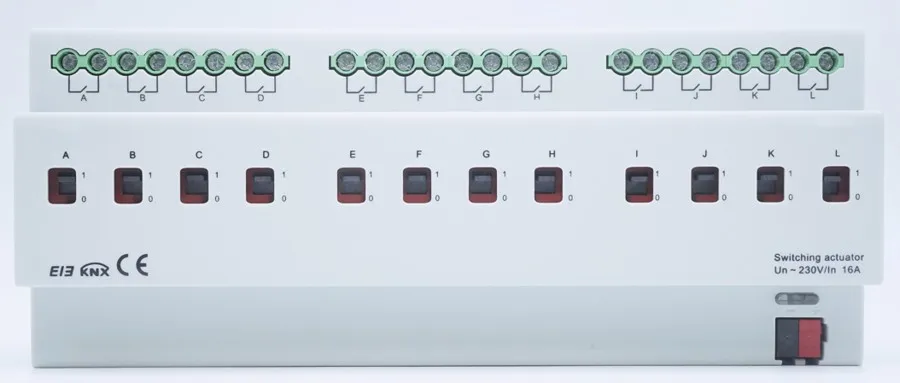 Актуатор KNX SR-KNX9540-12CH-DIN