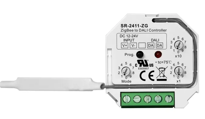 Zigbee → DALI + 0–10 V signal konvertori SR-2411-ZG
