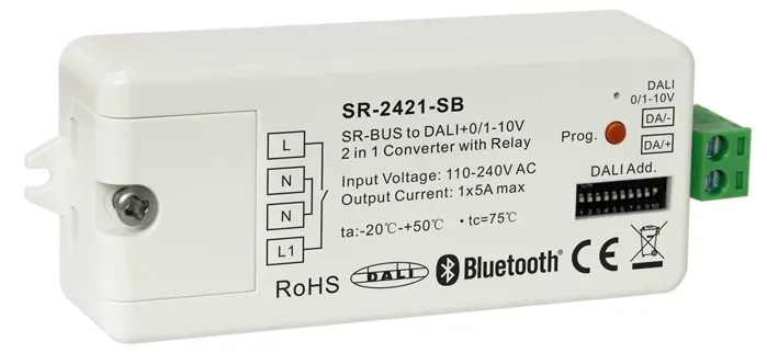 Bluetooth → DALI signal konvertori SR-2421-SB
