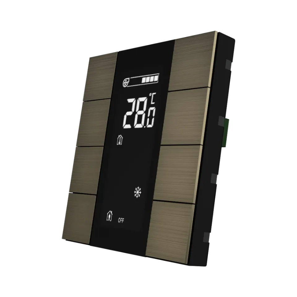 Кнопочная панель iSwitch+, 4 кнопки, бронзовый алюминий ITS340-0412