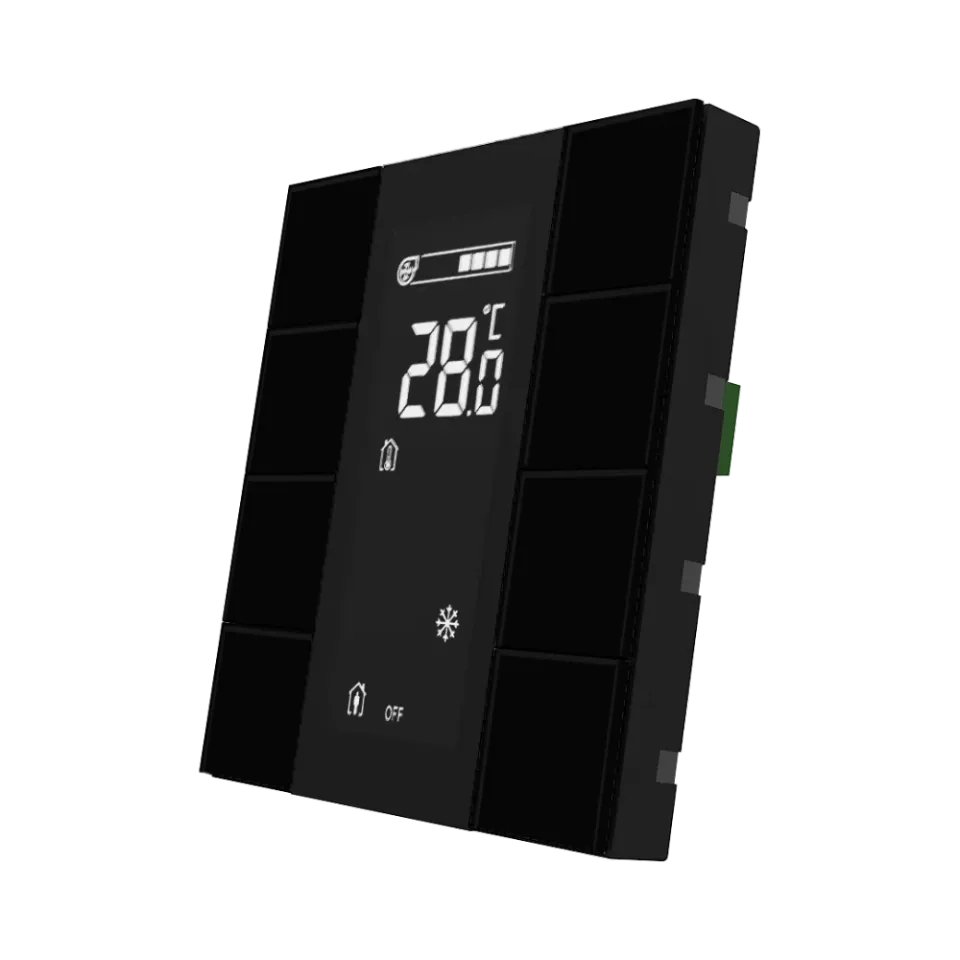Кнопочная панель iSwitch+, 6 кнопок, чёрное стекло ITS340-0631