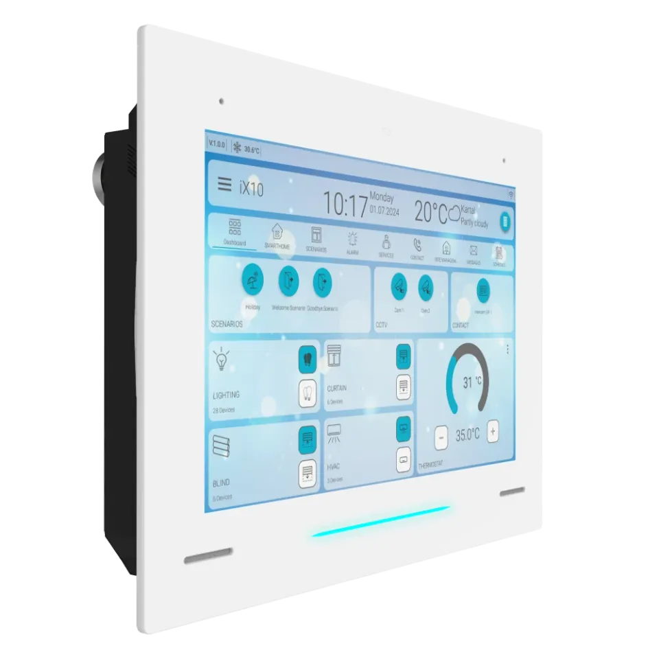 Interra iX10 sensorli paneli, Full Screen, KNXsiz, PoE, oq ITR110-2401